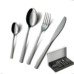 30-Piece cutlery Economy Bavaria Knife Set, Polished Stainless Steel (AISI 304) in Classic Style