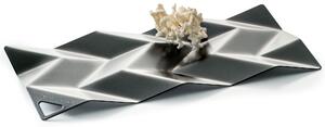Small BD10 18/10 Stainless Steel Cutlery 28.5x14 cm Glossy Black Painted Centerpiece