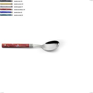 Boheme Coffee Spoon, Stainless Steel (AISI 304) with Engraved Classic Decor Ring and Silver Finish, Length 146 mm