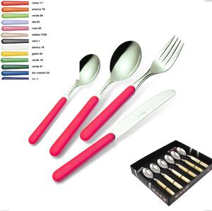Display Box of 6 Bonita Coffee Spoons, 18/C (AISI430)