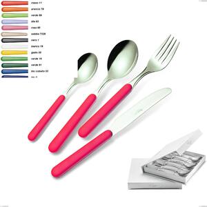 Bonita Set of 6 Coffee Spoons in Book Closure Box, 18/C (AISI430)