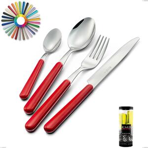 Cylinder pack 24 pieces cutlery set Brio, Stainless Steel 18.c (AISI 430), ABS handles