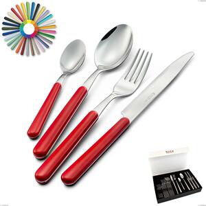BRIO Colourful Cutlery Set 24 Pieces 18/C Stainless Steel in Panoramic Packaging