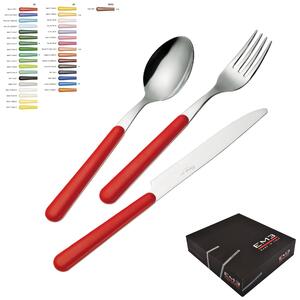 Colourful Cutlery Set 36 Pieces BRIO in 18/C Steel in Gift Packaging