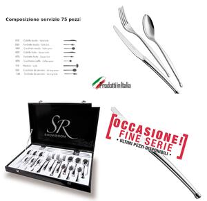PUNTO 39-piece cutlery set, 18/10 stainless steel (Aisi 304), 3 mm thickness in gift packaging