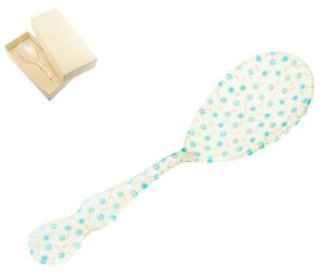 CHIC Risotto Serving Spoon in Blue Flower Methacrylate 182 mm in Favour Packaging