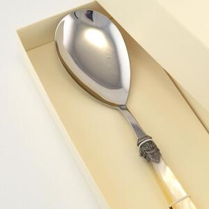 Napoleon Risotto Serving Spoon with Acrylic Handle and Ring, Length 268 mm, Packaged in Branded Gift Box Eme