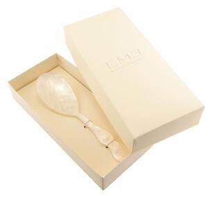 CHIC Large Risotto Spoon in White Pearl Methacrylate 182 mm in Favour Packaging