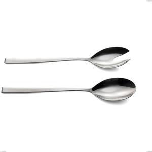 Celine Salad Pair Cutlery, Polished AISI 304 Stainless Steel, 4.5 mm Thickness, 263 mm Length