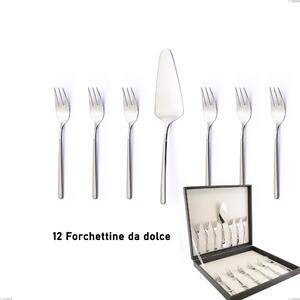 Celtika Sandblasted 13 Piece Cutlery Set, Stainless Steel 18.10 (AISI304), Thickness 5.00