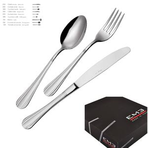 CLASSIC Cutlery Set 75 Pieces 12 Table Settings 18/10 Stainless Steel Polished Finish Thickness 4.5 mm