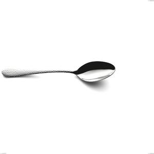 Table Spoon, Cortina Soup, Stainless Steel (AISI 304) Polished Hammered Finish, Length 214 mm Cortina Cutlery