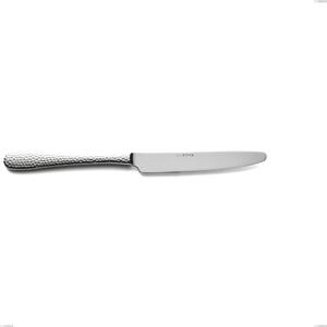 Cortina Table Knife, Stainless Steel (Aisi 304) Polished Hammered Steel, Length 239 mm