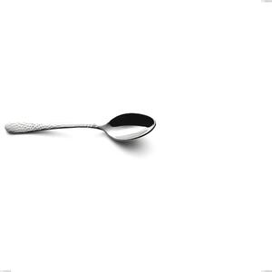 Cortina Coffee Spoon, Stainless Steel (Aisi 304) Hammered Polished, Length 138 mm