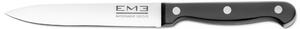 Rodeo Stainless Steel Paring Knife with Riveted POM Handle 23 cm, Black Colour, Dishwasher Safe