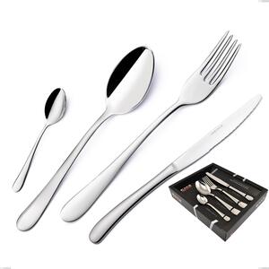 Charme 24-piece Cutlery Set in Showcase Box, Polished 18/10 Stainless Steel (aisi 304), 2.5 mm Thickness