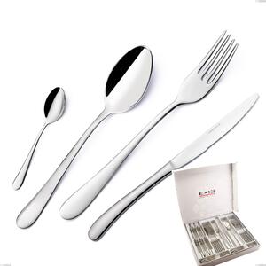 Charme 24 Piece Cutlery Set in Box, Polished 18/10 Stainless Steel (aisi 304), 2.5 mm Thickness