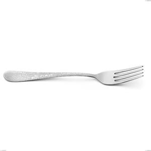 Charme Pechino Table Fork, Polished 18/10 Stainless Steel with Laser Engraving, 2.5 mm Thickness, 214 mm Length