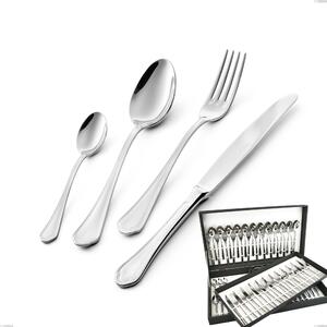 75-Piece Domus Cutlery Set in Gift Case with Hollow Handle Knife, Stainless Steel 18.10 (AISI304), Thickness 3.0 mm
