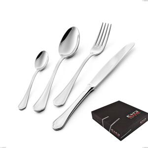 Domus 49 Piece Cutlery Set in Gift Box, Stainless Steel 18.10 (AISI304), 3.0 mm Thickness