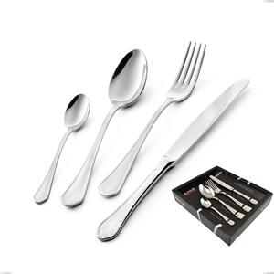 Domus 24-piece cutlery set in showcase packaging, stainless steel 18.10 (AISI304), thickness 3.0 mm
