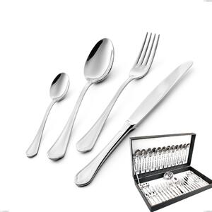 Domus 51 Piece Cutlery Set in Canteen Box, Stainless Steel 18.10 (AISI304), 3.0 mm Thickness