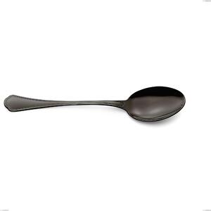 Domus Black Serving Spoon, 18/10 Stainless Steel with PVD Coating, 3 mm Thickness, 240 mm Length