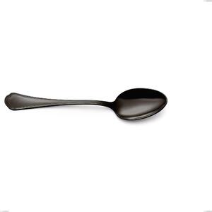Domus Black Table Spoon, 18/10 Stainless Steel with PVD Coating, 3 mm Thickness, 205 mm Length
