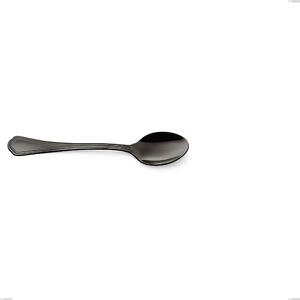 Domus Black Coffee Spoon, 18/10 Stainless Steel with PVD Coating, 3 mm Thickness, 142 mm Length