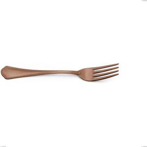 Domus Chocolate Table Fork, 18/10 Stainless Steel, Length 205 mm Thickness 3 mm Chocolate PVD Treatment