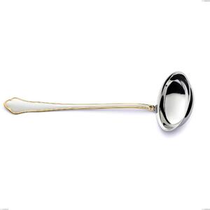 Domus Oro Ladle, 18-10 Stainless Steel, 24 Carat Polished Gold, 3 mm Thickness, 290 mm Length