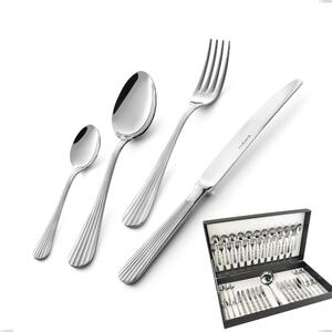 Eden 49 Piece Cutlery Set in Canteen Box, Stainless Steel 18.10 (AISI304), Thickness 3.0 mm