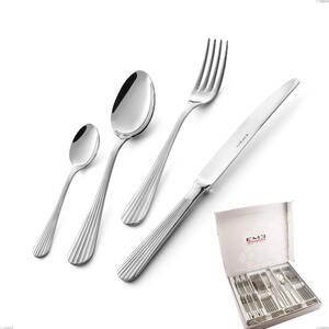 Eden 24 Piece Cutlery Set in Presentation Box, Stainless Steel 18.10 (AISI304), 3.0 mm Thickness