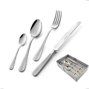 Eden 16 Piece Cutlery Set in Showcase Packaging, Stainless Steel 18.10 (AISI304), 3.0 mm Thickness
