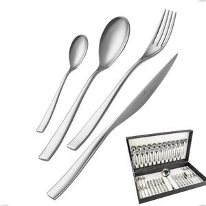 Etoile Inox 49-Piece Cutlery Set in Canteen Box, 18/10 (AISI304), 4mm Thickness, Mirror-Polished Stainless Steel Finish, Dishwasher Safe