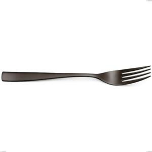 EtoIle PVD Black Serving Fork, Polished 18/10 Stainless Steel, 4 mm Thickness, 260 mm Length, PVD Black