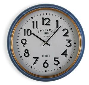 Wall Clock Versa Antiques Blue Golden MDF Wood MDF Wood/Metal 5,8 x 42 cm