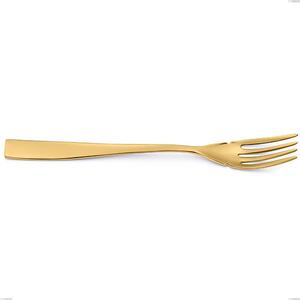 Etoile PVD Gold Fish Fork, Polished 18/10 Stainless Steel, 4 mm Thickness, 190 mm Length, Gold PVD