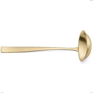 Etoile PVD Sandblasted Champagne Ladle, Sandblasted 18/10 Stainless Steel, 4 mm Thickness, 280 mm Length, Champagne PVD