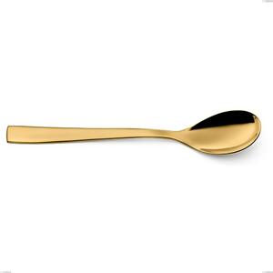 Etoile PVD Gold Coffee Spoon, Polished 18/10 Stainless Steel, 4 mm Thickness, 147 mm Length, Gold PVD