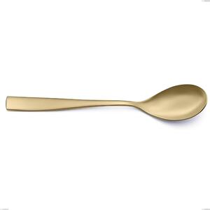 Etoile PVD Sandblasted Champagne Table Spoon, Sandblasted 18/10 Stainless Steel, 4 mm Thickness, 220 mm Length, Champagne PVD