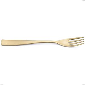 Etoile PVD Sandblasted Champagne Table Fork, Sandblasted 18/10 Stainless Steel, 4 mm Thickness, 220 mm Length, Champagne PVD