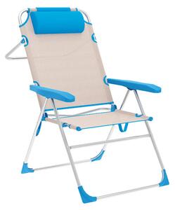 Folding Chair Marbueno Blue Beige 67 x 99 x 66 cm