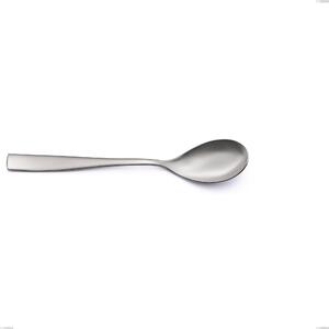 ETOILE Sandblasted Table Spoon in 18.10 AISI304 Stainless Steel 4 mm, Length 220 mm, Steel Handle, Dishwasher Safe