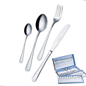 113-Piece Euro Cutlery Set in Gift Case, 18/10 (AISI304), 2.00 mm Thickness