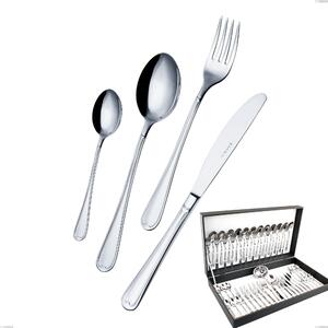 Euro 51-piece cutlery set in canteen box, economic knife, 18/10 (AISI304), 2.00 mm thickness