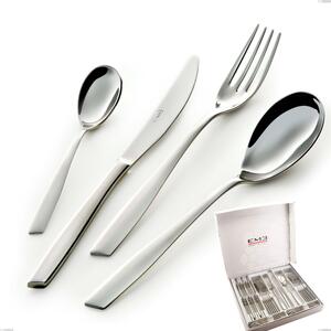 Eleven 24 Piece Cutlery Set in Box, (18.10 AISI304 Stainless Steel), 2.5 mm Thickness Mirror Polished Finish