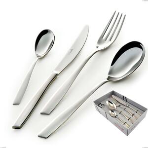 Eleven 16-Piece Cutlery Set in Showcase Packaging, (18.10 AISI 304 Stainless Steel), 2.5 mm Thickness, Mirror Polish Finish