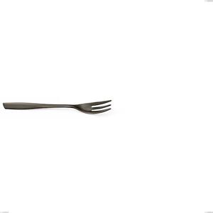 Dessert Fork Eleven Stainless Steel 18/10 PVD Black Eleven Length 154 mm Thickness 2.5 mm Black