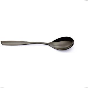 Stainless Steel 18/10 PVD Black Eleven Serving Spoon Length 253 mm Thickness 2.5 mm Black